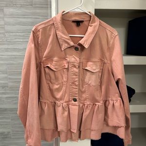 Plus cropped jacket